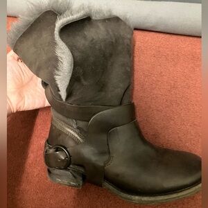 Allsaints Italus shearling boots
